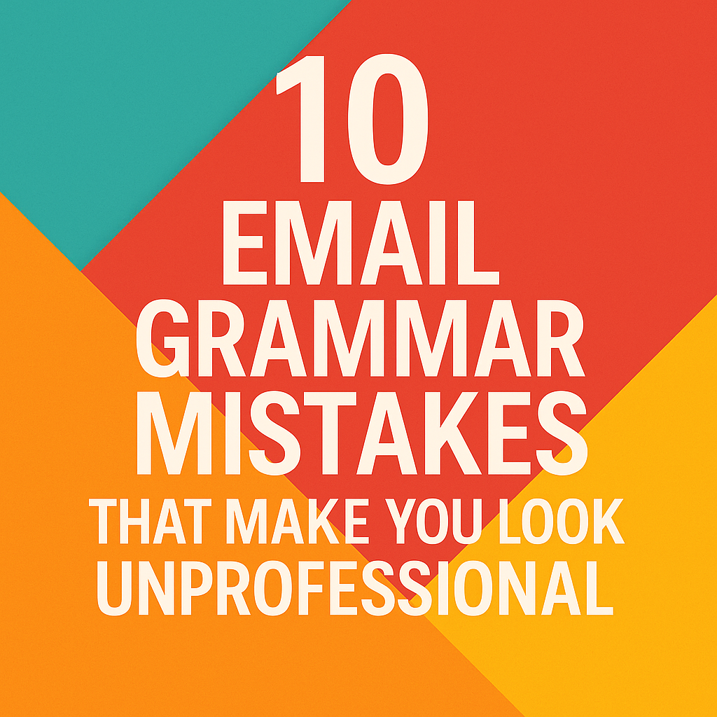10 Email Grammar Mistakes That Make You Look Unprofessional (With Learning Flashcards)